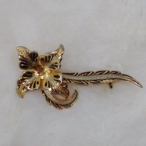 Damascene Flower Brooch (DMS14)